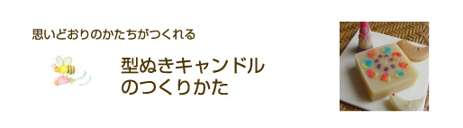思いどおりのかたちがつくれる 型ぬきキャンドルのつくりかた 思いどおりのかたちがつくれる 型ぬきキャンドルのつくりかた