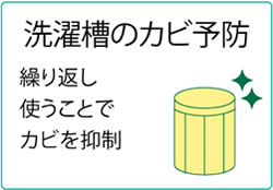 洗濯槽のカビ予防