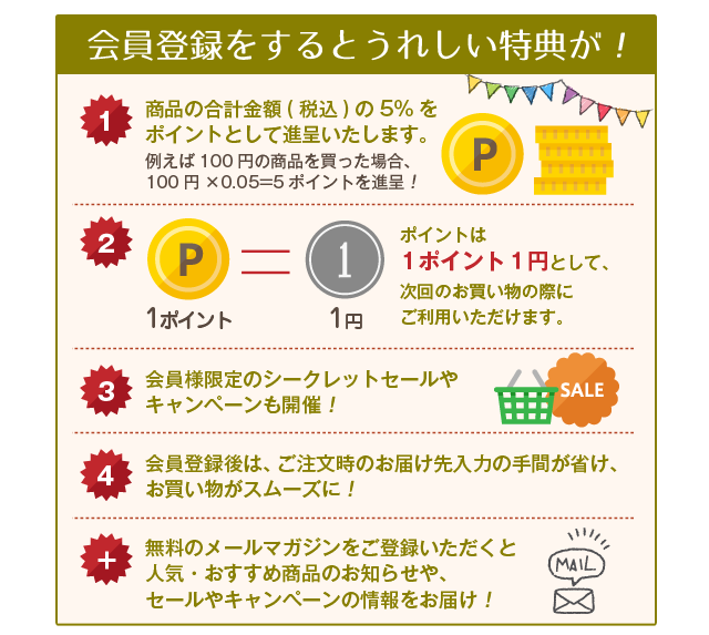 会員特典紹介